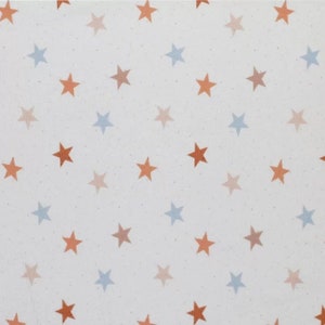 Rib knit jersey STARS from 50 cm Sterne