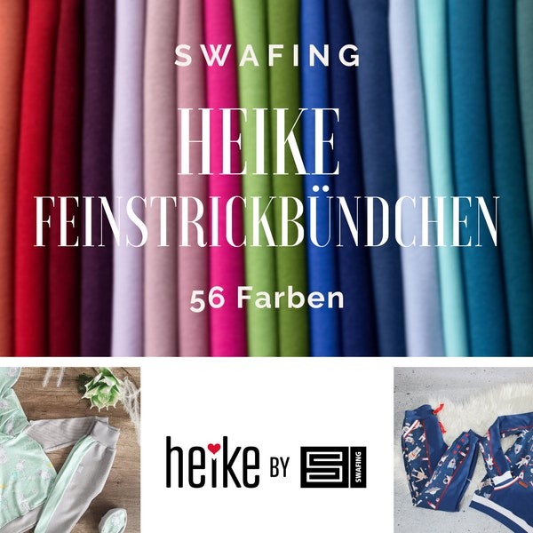HEIKE Feinstrickbündchen von Swafing - 56 Farben - ab 25 cm