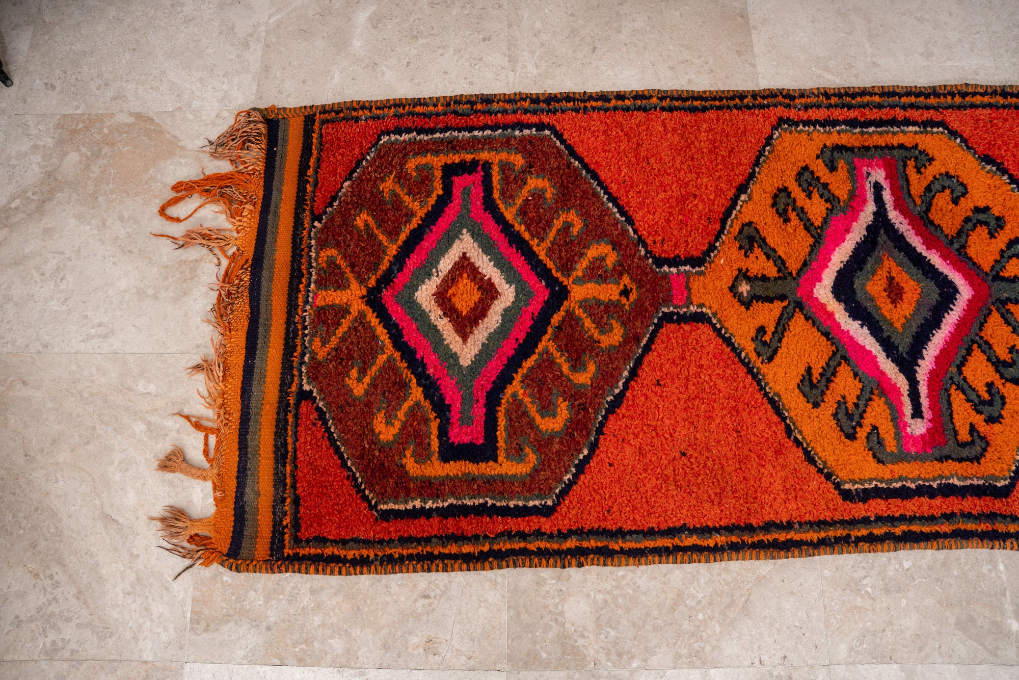 Iraqi Rug - Handmade Rug - Large Rug 10.4ft X 3.4ft - Vintage Rug ...
