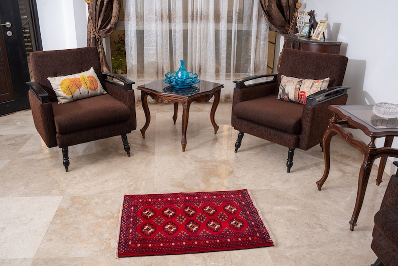 Iraqi Rug - Handmade Rug - Large Rug 2.76ft X 1.96ft - Vintage Rug ...