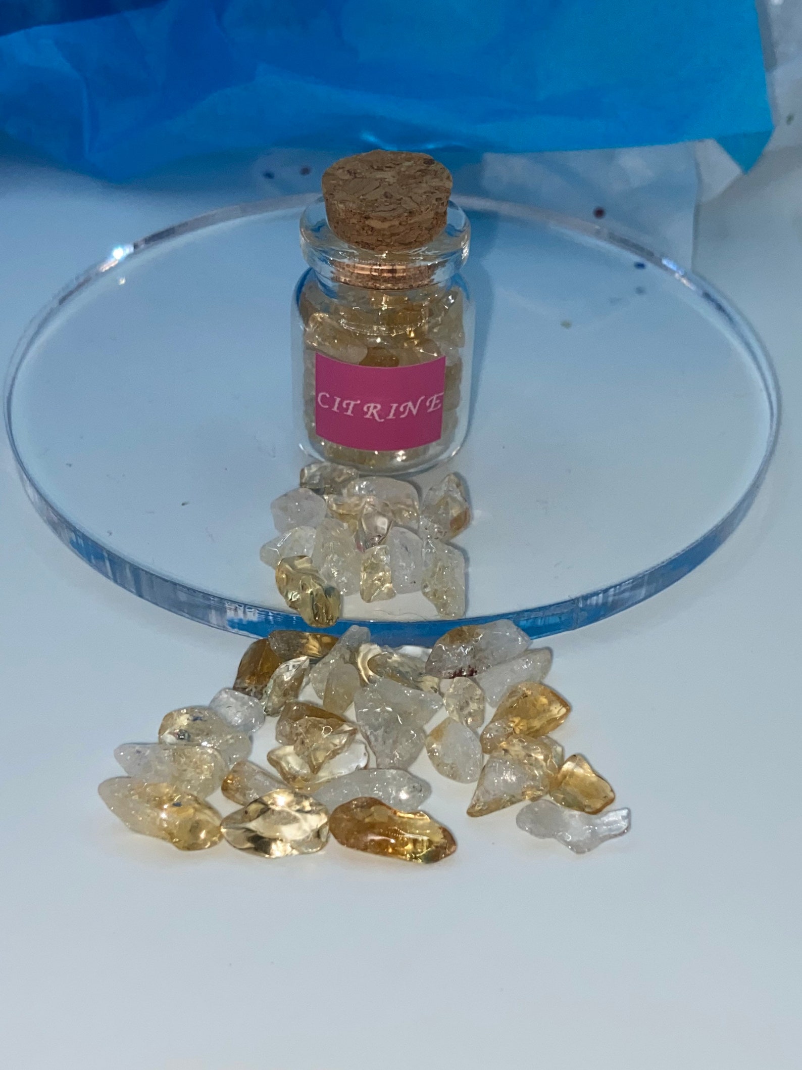 Gemstone Jars Meditation Crystal Jars Crystal Altar Tools Etsy