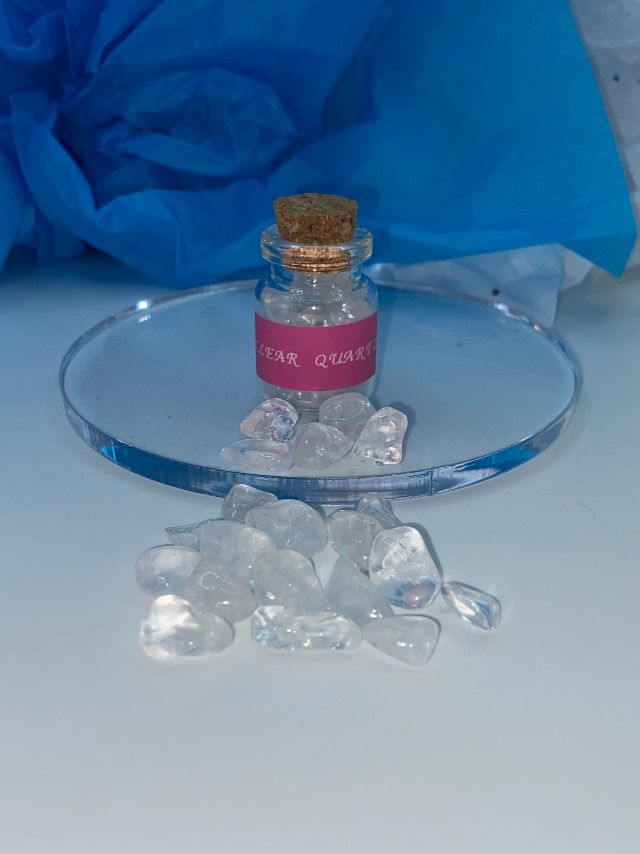 Gemstone Jars Meditation Crystal Jars Crystal Altar Tools Etsy