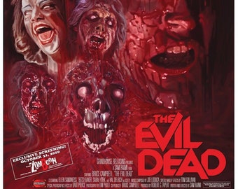 Evil Dead (1981) Movie Poster Rare Horror Gore