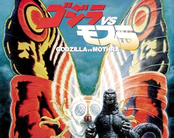 GODZILLA vs. MOTHRA Movie POSTER Rare Mothra Ghidorah