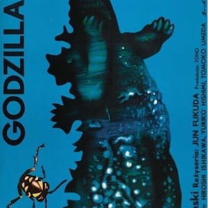 GODZILLA Movie Poster Gojira Monster Gigan Czech Polish Rare Art