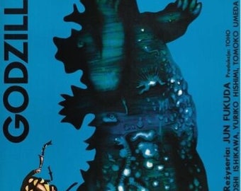 GODZILLA Movie Poster Gojira Monster Gigan Czech Polish Rare Art