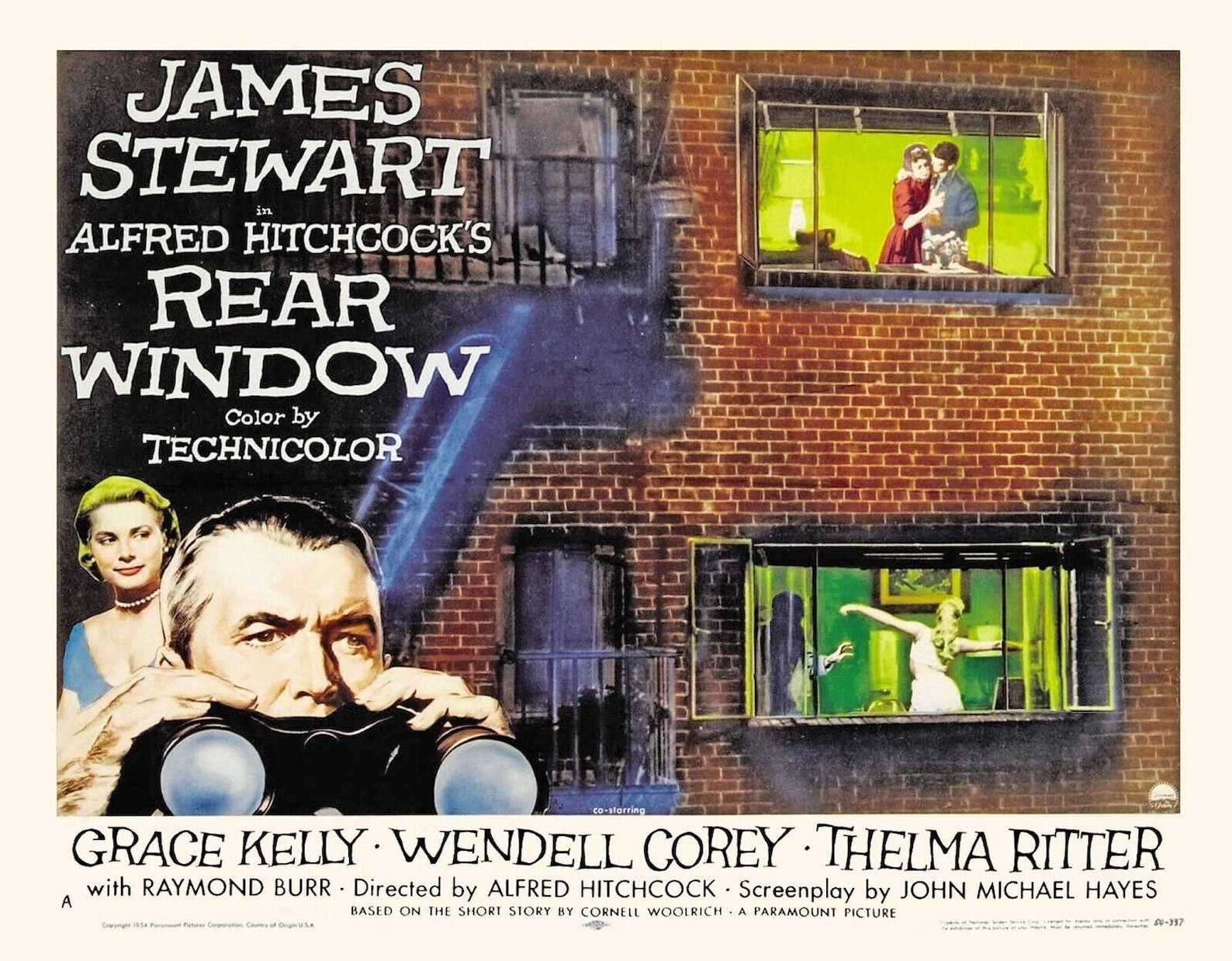 Psych Rear Window Episode REAR WINDOW Movie Poster 1954 Alfred Hitchcock Psycho - Etsy