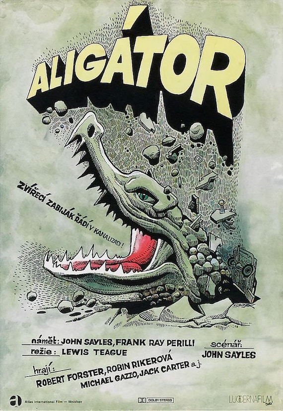 Alligator Movie POSTER (1980) Cult/horror - Etsy