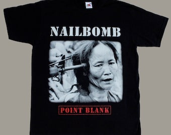 NAILBOMB  'Point Blank' - T Shirt - Metal Industrial Punk