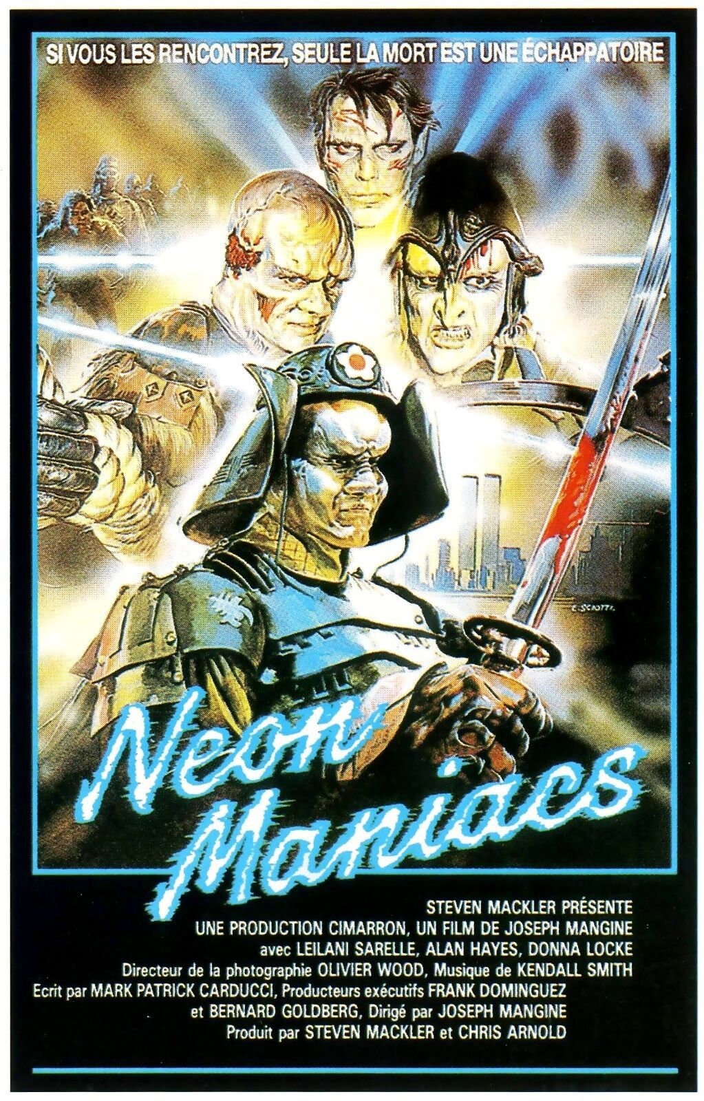 Neon Maniacs Movie POSTER (1986) Slasher - Etsy