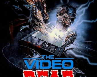 The Video Dead Movie Poster Horror 80'S Rare Vhs Zombies - Etsy