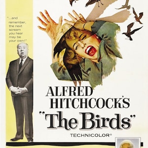 LOS PÁJAROS PÓSTER de la película Thriller Terror Psicosis