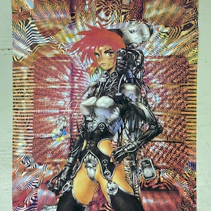 Ghost in the Shell - Fabric Poster Flag Wall Scroll Approximately 43"x 31" Used