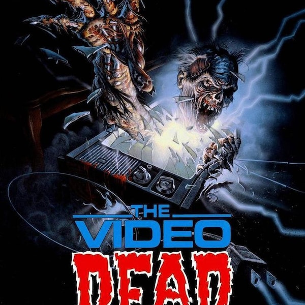 The Video Dead Movie Poster Horror Vhs Big Box Cool Art Rare