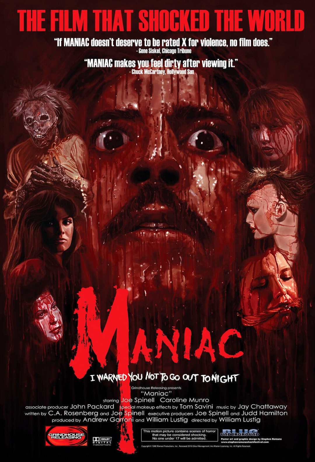 MANIAC Movie Poster 1980 Horror Slasher - Etsy 日本
