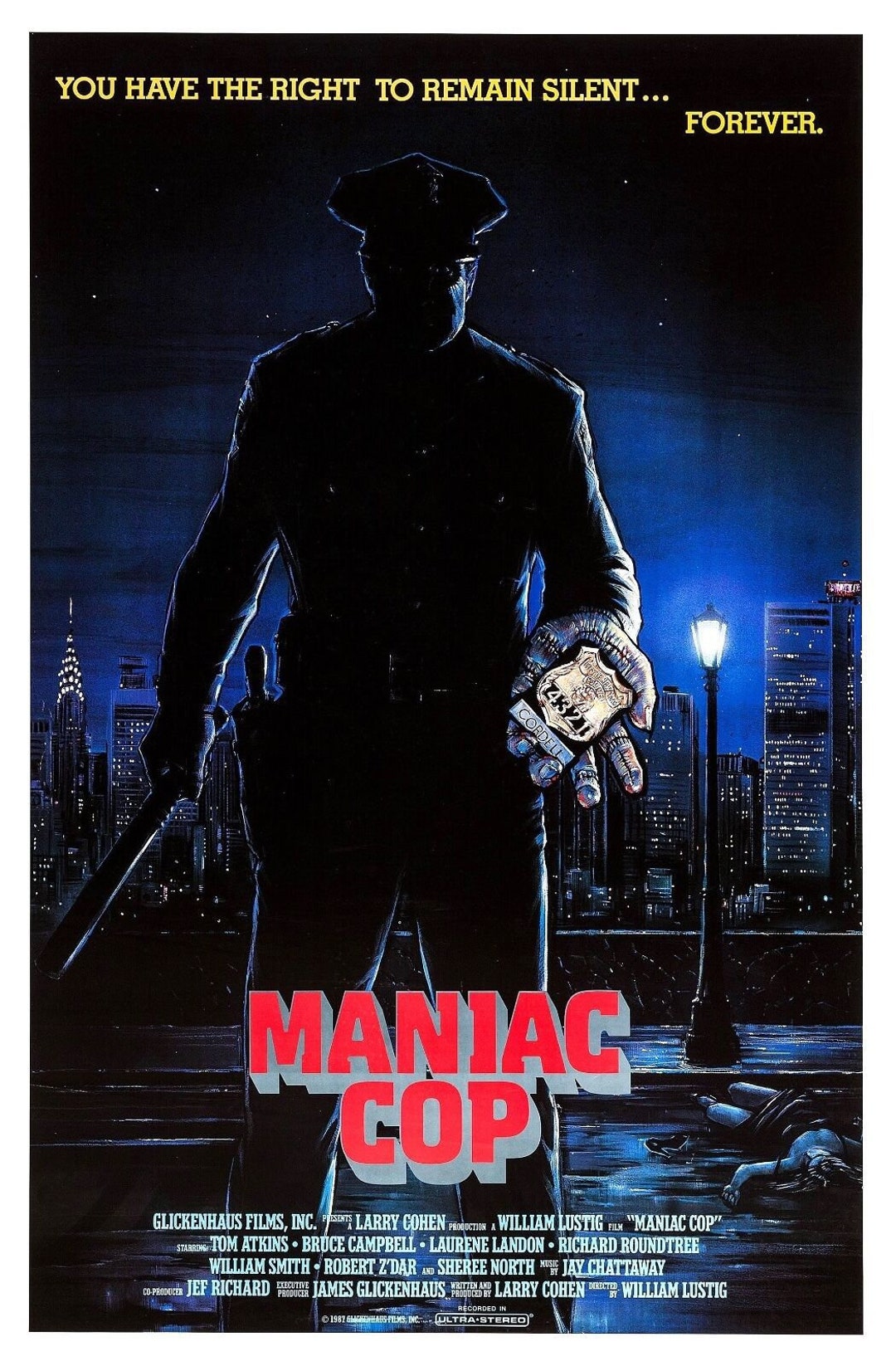 Maniac Cop 1988 Slasher / Thriller Movie POSTER - Etsy