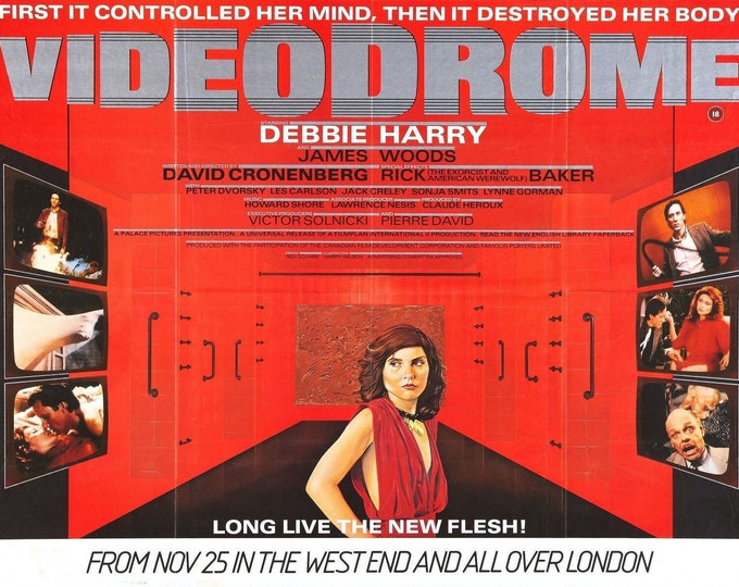 VIDEODROME Movie Poster 1983