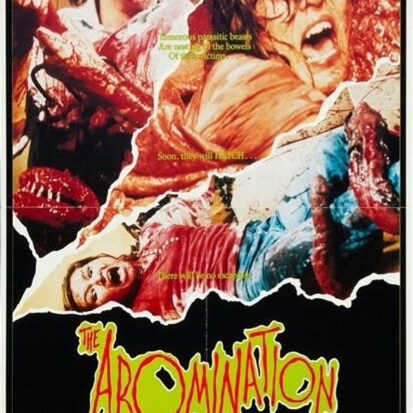 ABOMINATION Movie Poster Horror Gore RARE