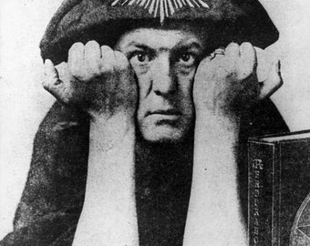 ALEISTER CROWLEY - Póster Satanismo Ocultismo Magia Golden Dawn