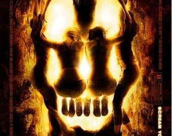 THE DESCENT Movie Poster Horror Skull