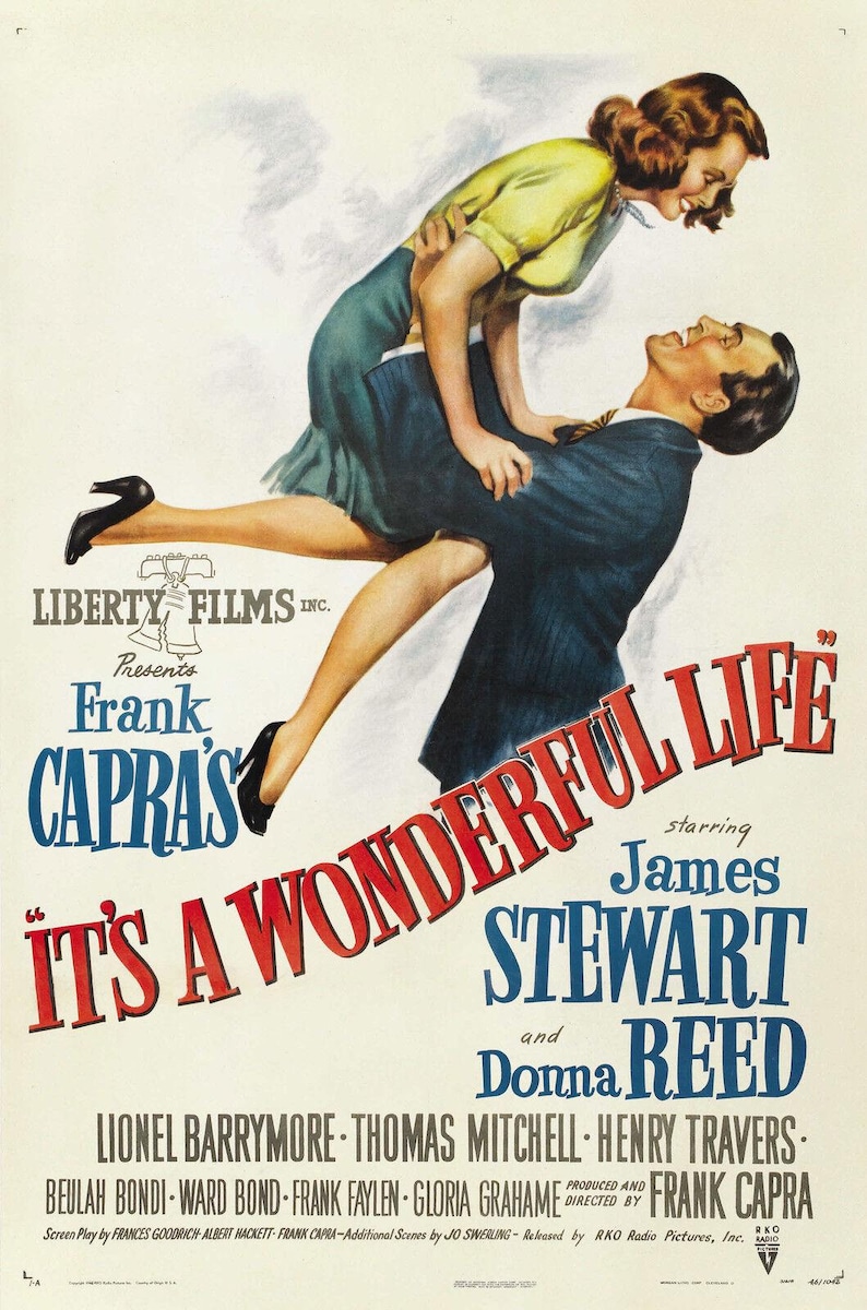 It's A Wonderful Life Movie Poster 1942 Christmas - Etsy