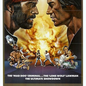 Lone Wolf Mcquade Movie Poster Rare Chuck Norris