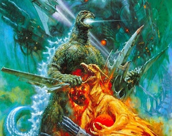 GODZILLA vs MECHAGODZILLA Movie Poster Gojira Japanese