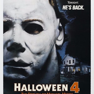 HALLOWEEN 4 The Return of Michael Myers Movie Poster Horror (1988)