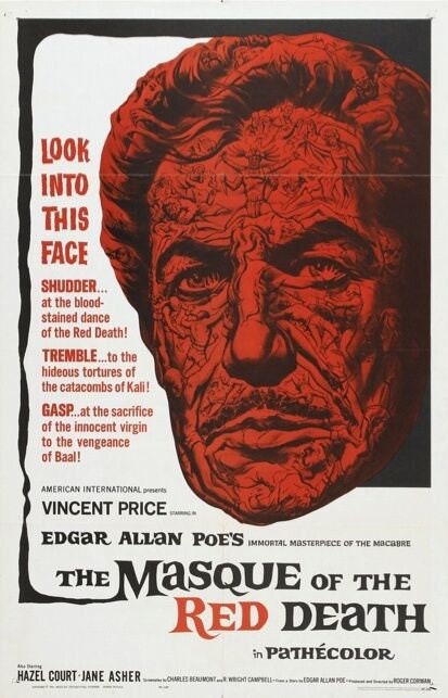 The Masque Of Red Death Movie Poster Horror