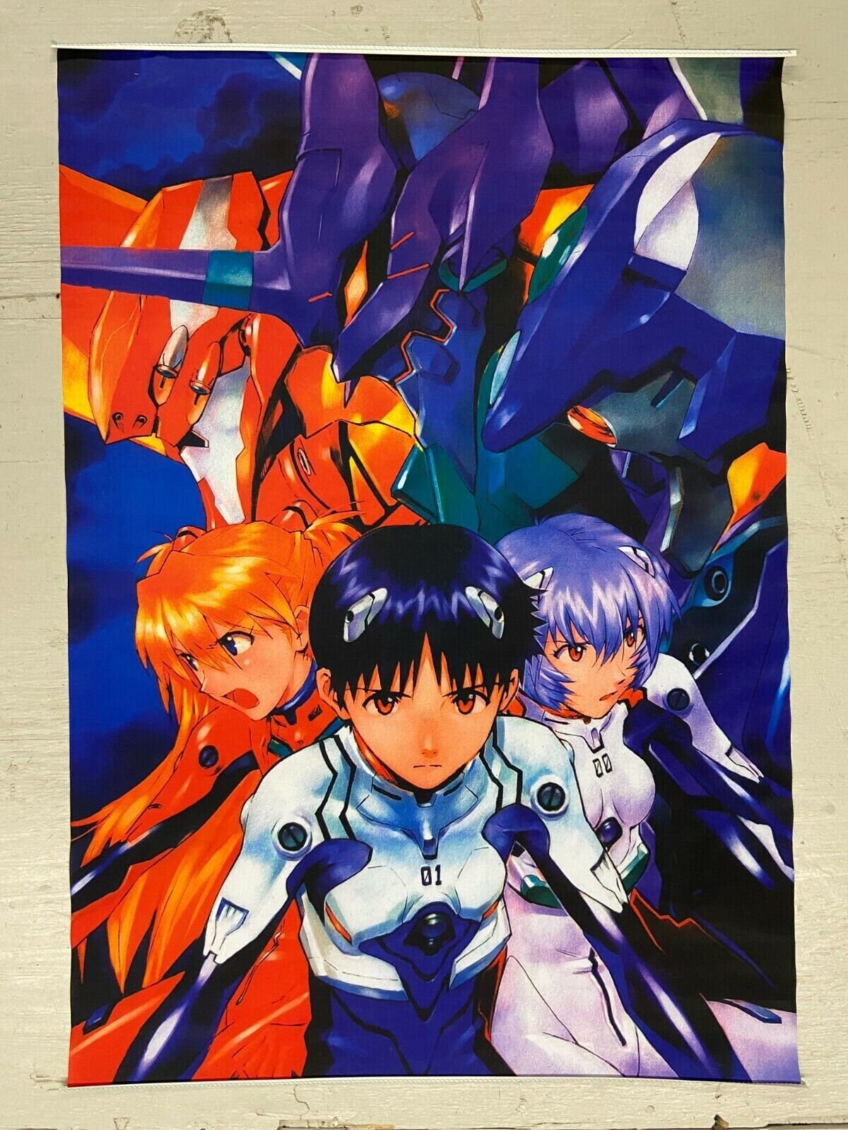 Evangelion - Fabric Poster Flag Wall Scroll Banner - Approximately