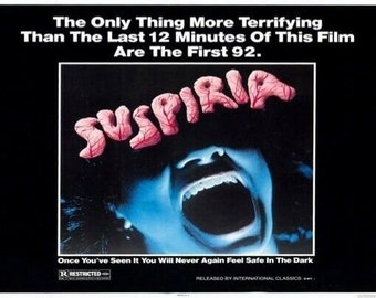 SUSPIRIA Movie Poster Horror Dario Argento Opera