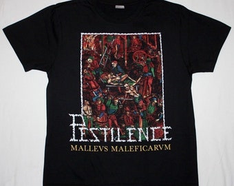 Pestilence Malleus Maleficarum 1988 Death Metal NEW Black T-Shirt