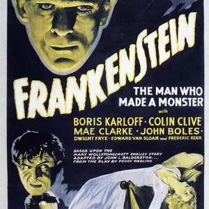 FRANKENSTEIN (1931) Movie Poster Horror