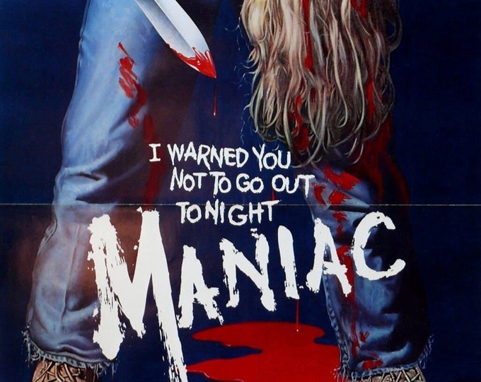 MANIAC Movie Poster Horror Slasher Gore