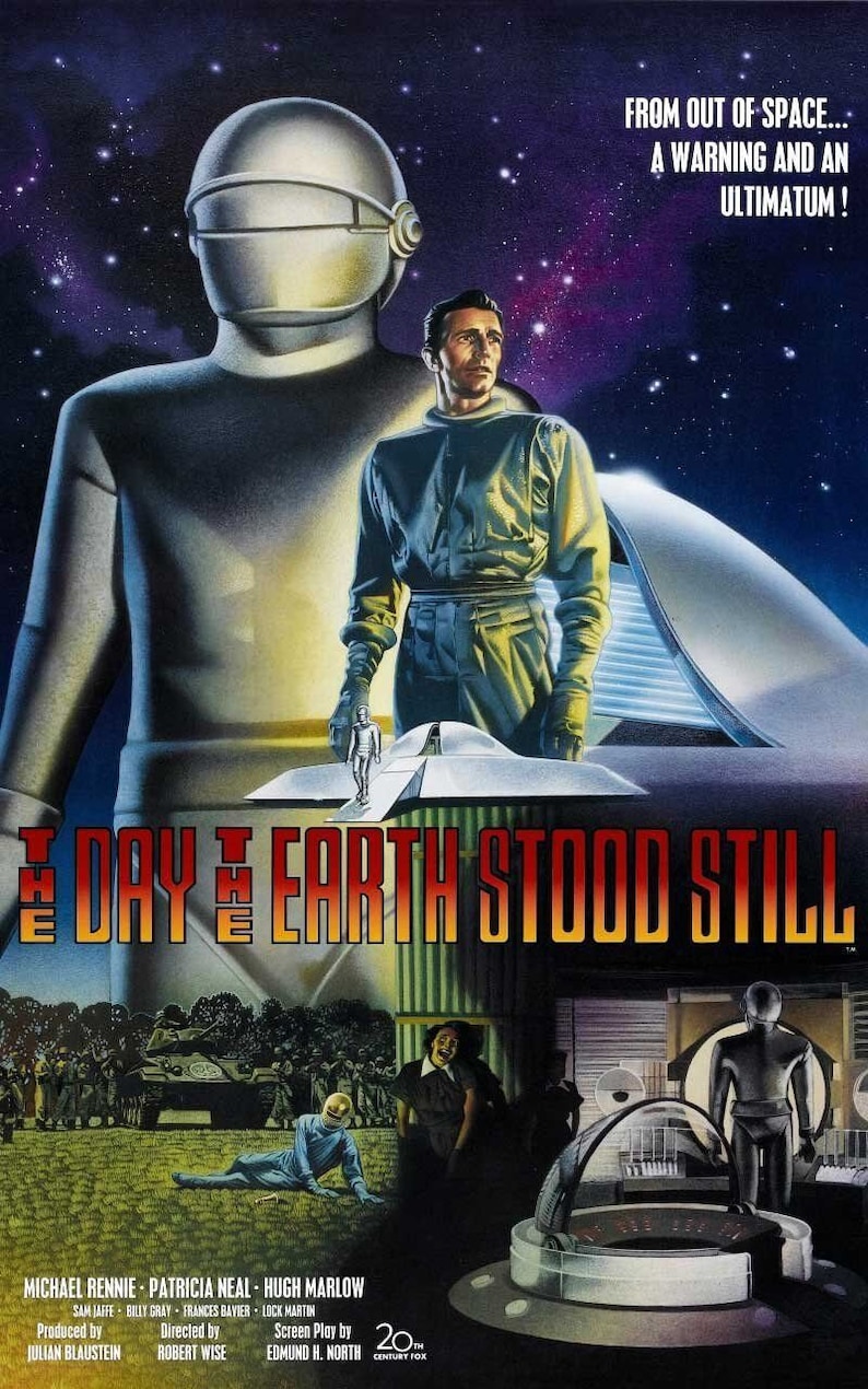 The Day the Earth Stood Still Movie POSTER (1951) Science Fiction - Etsy