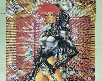 Ghost in the Shell - Fabric Poster Flag Wall Scroll Approximately 43"x 31" Used