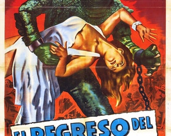 Revenge of the Creature Movie POSTER (1955) Horror / Sci-Fi