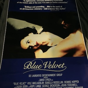 BLUE VELVET Movie POSTER 24x36 David Lynch Twin Peaks