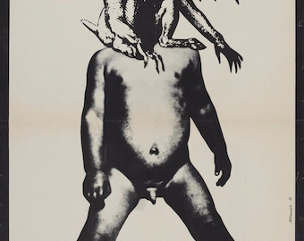 THE OMEN Movie Poster Horror Polish Czech