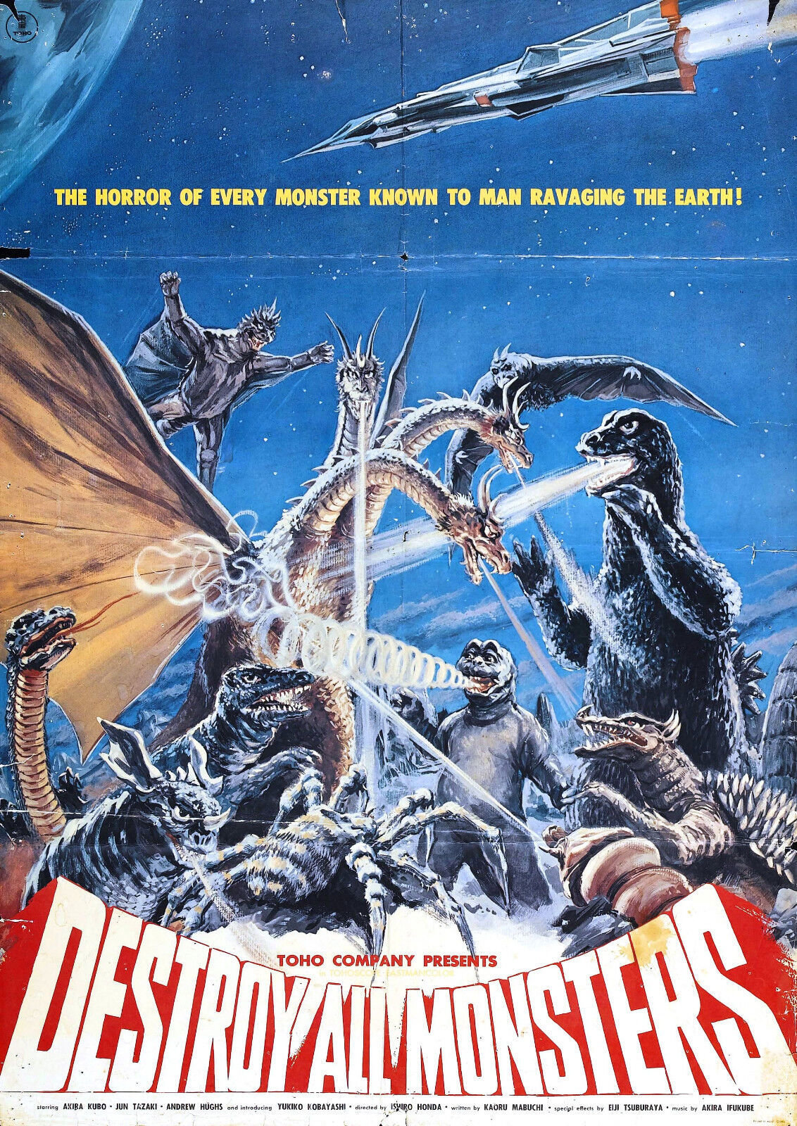 Destroy All Monsters Movie Poster Godzilla Mothra King Kong - Etsy