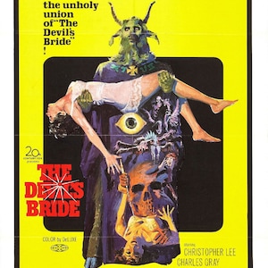 The Devils Bride Movie Poster Hammer Horror Rare