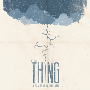 John Carpenter&#39;s The Thing Movie Poster Kurt Russell