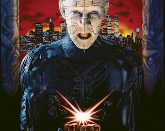 HELLRAISER 3 III Póster de la película "Arte clave" Horror Pinhead Cenobite