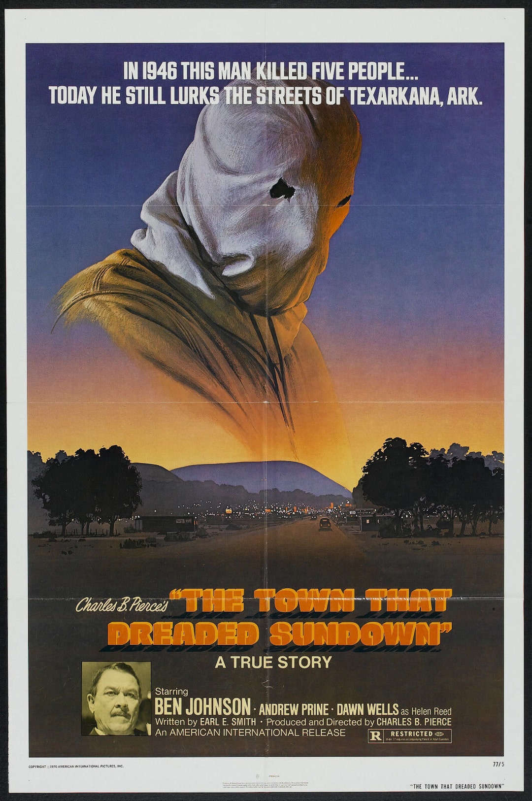 The Town That Dreaded Sundown Movie Poster Horror
