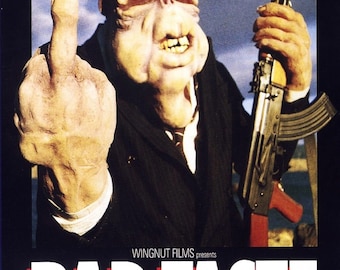 Póster de película de mal gusto, terror y gore