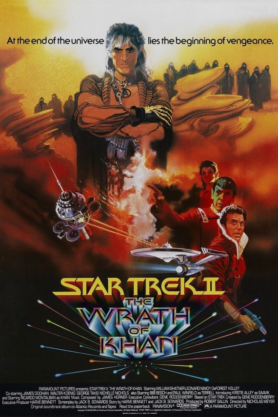 Star Trek Ii the Wrath of Khan Movie Poster 1982 William Shatner