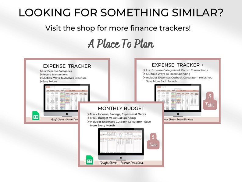 Monthly Expense Tracker Google Sheets Small Business Expense Etsy Australia