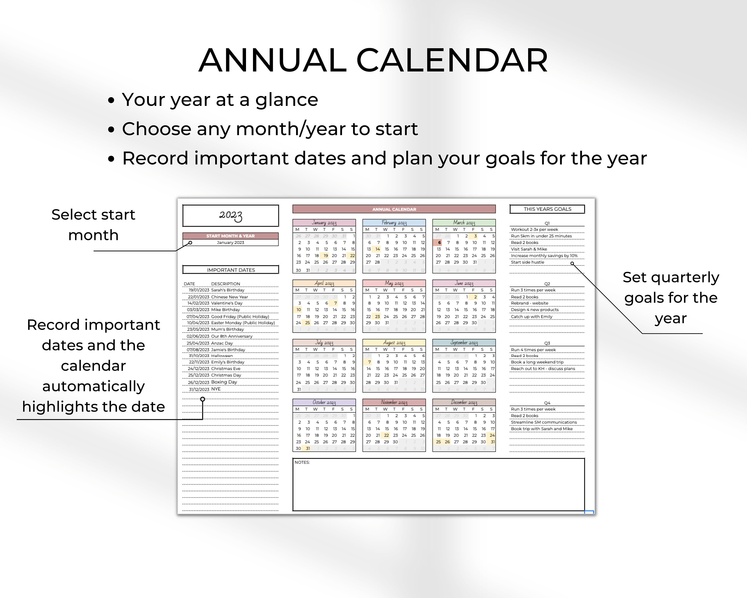 Spreadsheet Planner Google Sheets Digital Planner Spreadsheet - Etsy