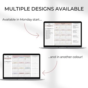 Google Sheets Digital Planner Annual Planner Monthly Planner Weekly ...