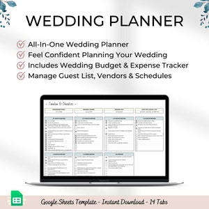 Wedding Planning Spreadsheet Wedding Planning Google Sheets Wedding Planner Wedding Spreadsheet Wedding Budget Wedding Checklist To Do List